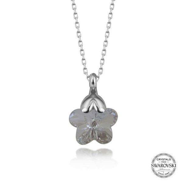 %title% - Swarovski Crystal Taşlı Papatya Gümüş Kadın Kolye