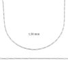 1.50 mm Gümüş Figaro Zincir - 0.40 mikron