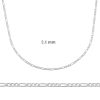 2.10 mm Gümüş Figaro Zincir - 0.60 mikron